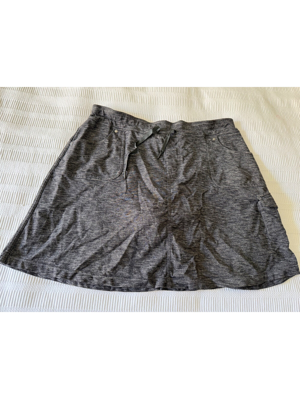Kuhl Mova Cargo Hiking Skort in Heathered Gray Size Large Pockets Skirt